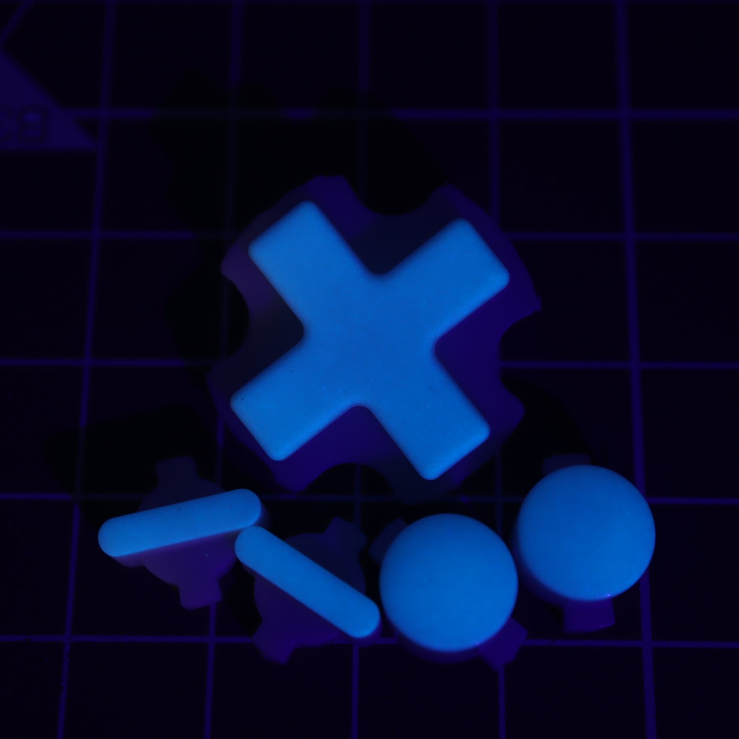 Modretro Chromatic - Custom Button - Glow Blue