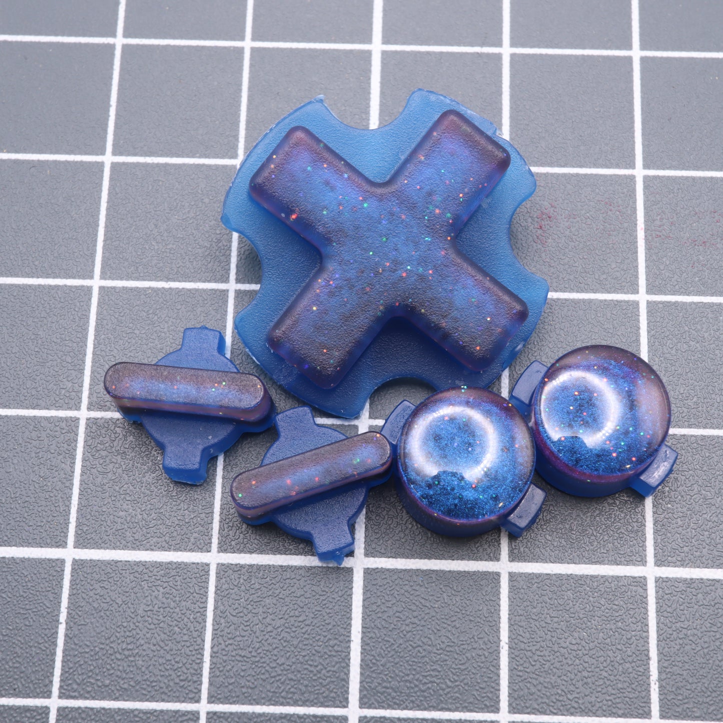 Modretro Chromatic - Custom Button - Cosmic Blue