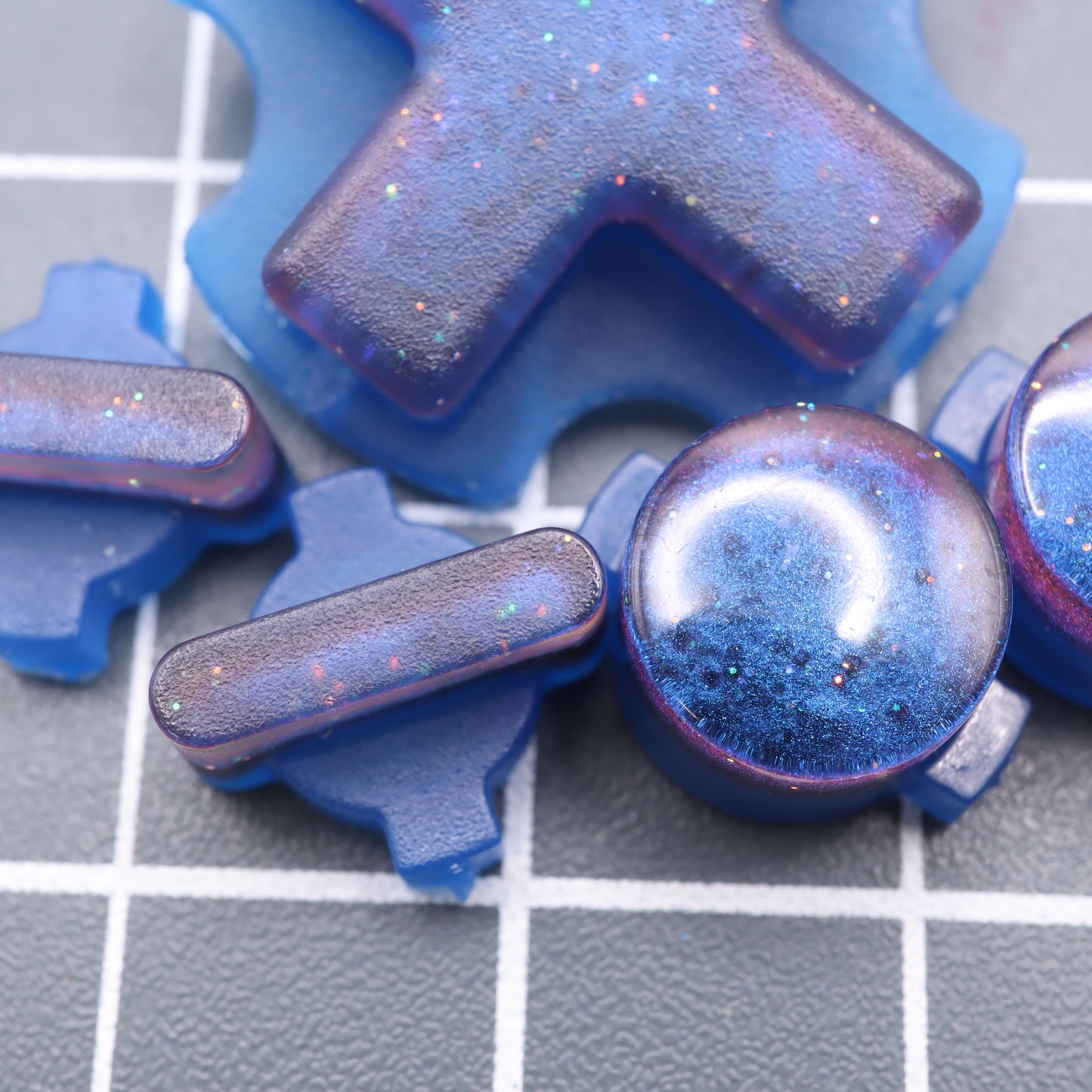Modretro Chromatic - Custom Button - Cosmic Blue
