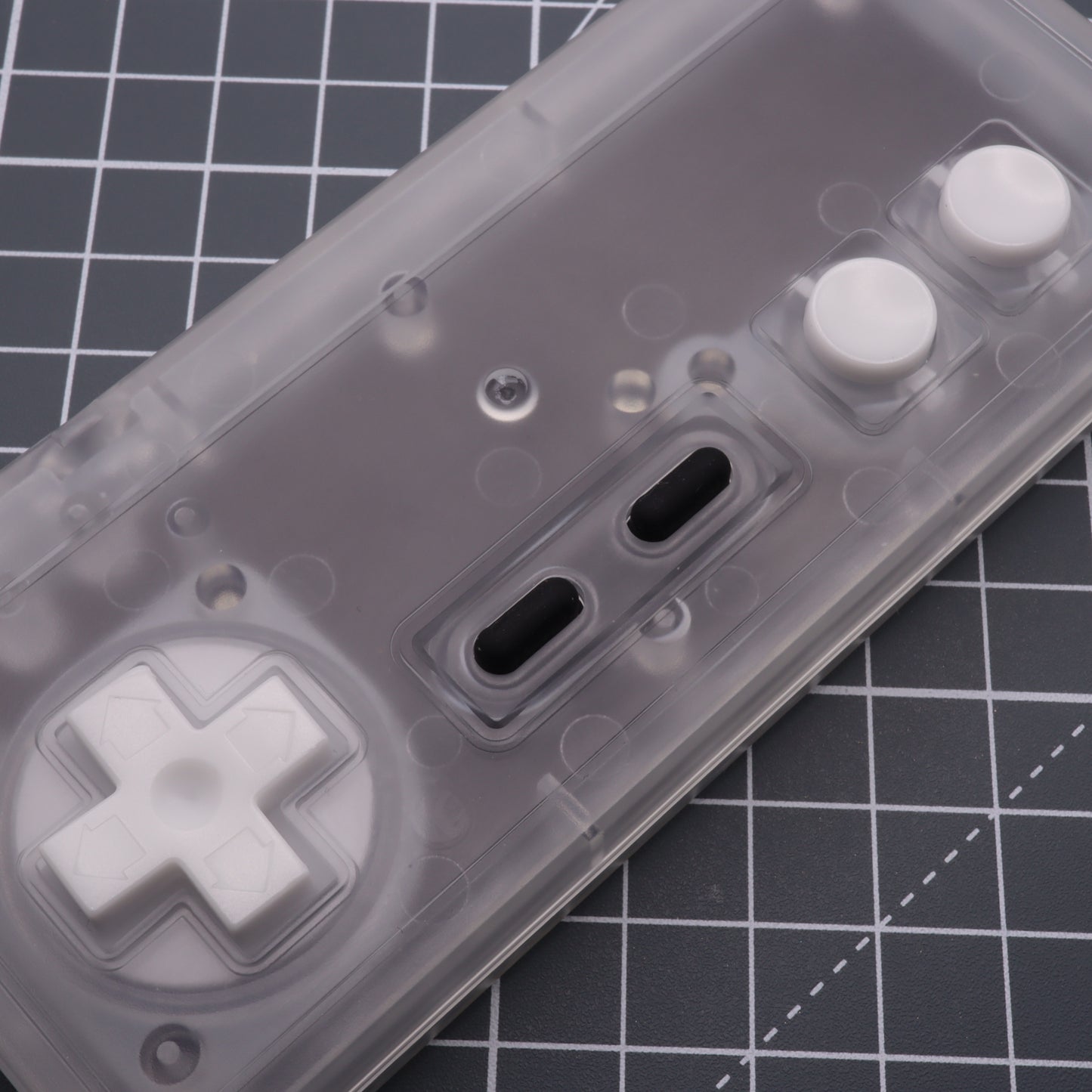 Nintendo NES - Custom Button - GITD Blue