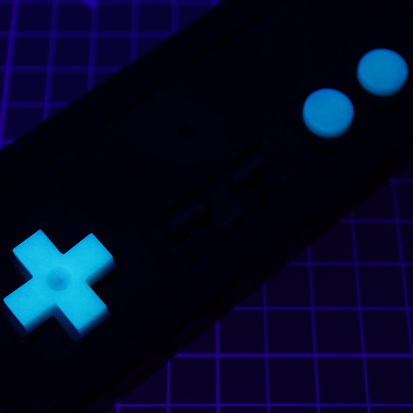 Nintendo NES - Custom Button - GITD Aqua