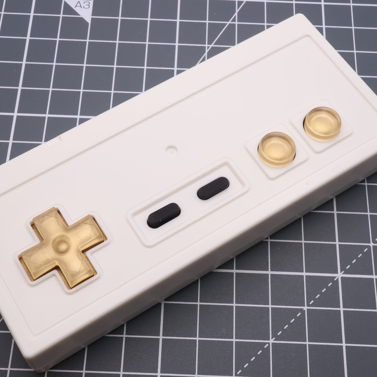 Nintendo NES - Custom Button - Metallic Gold