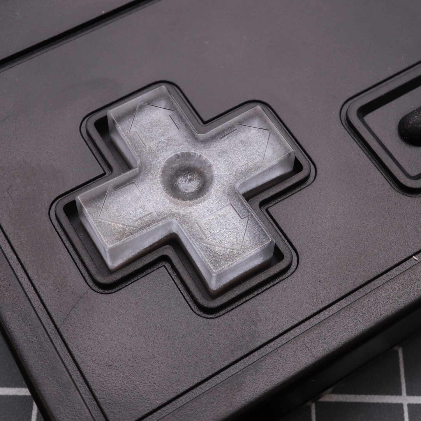 Nintendo NES - Custom Button - Metallic Silver