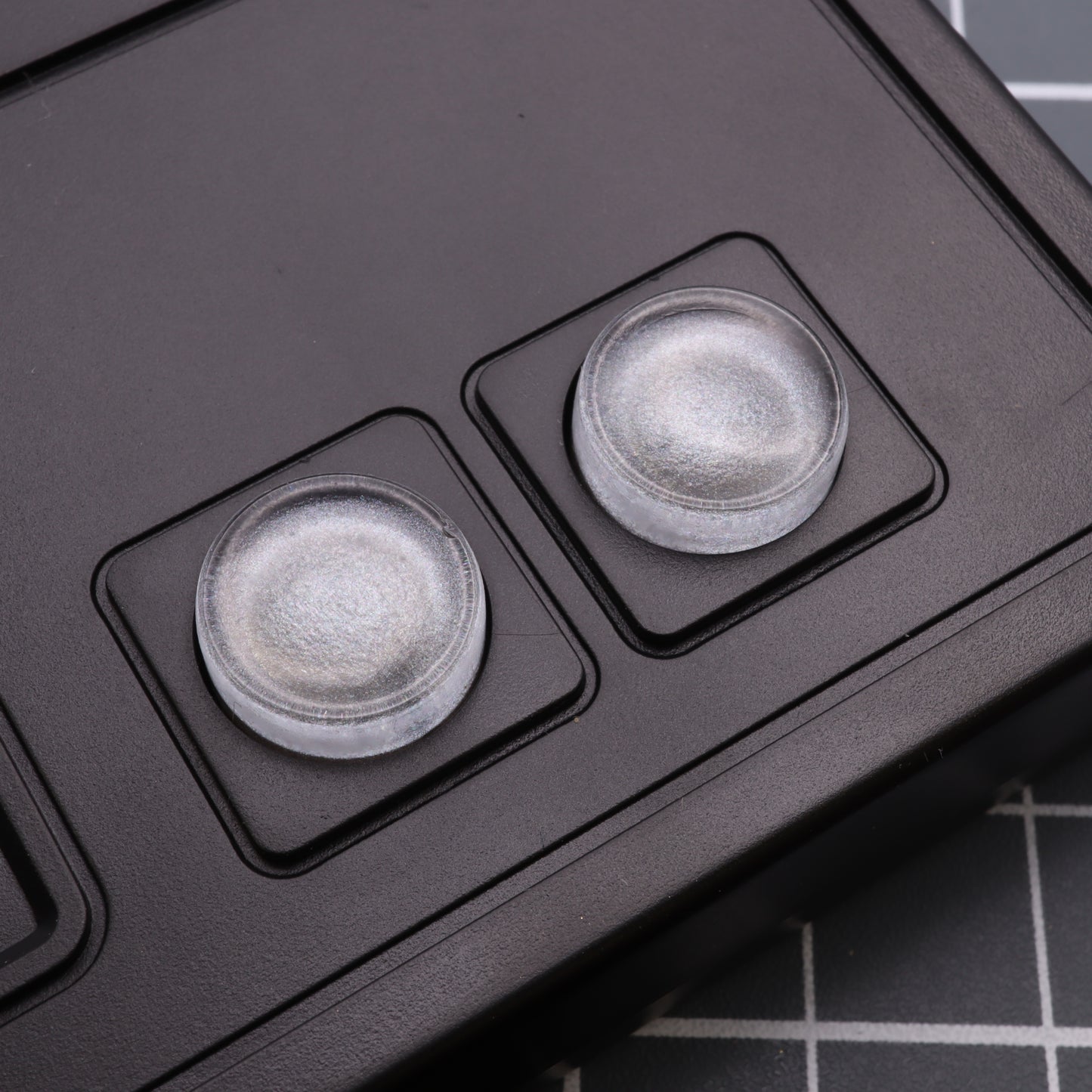 Nintendo NES - Custom Button - Metallic Silver