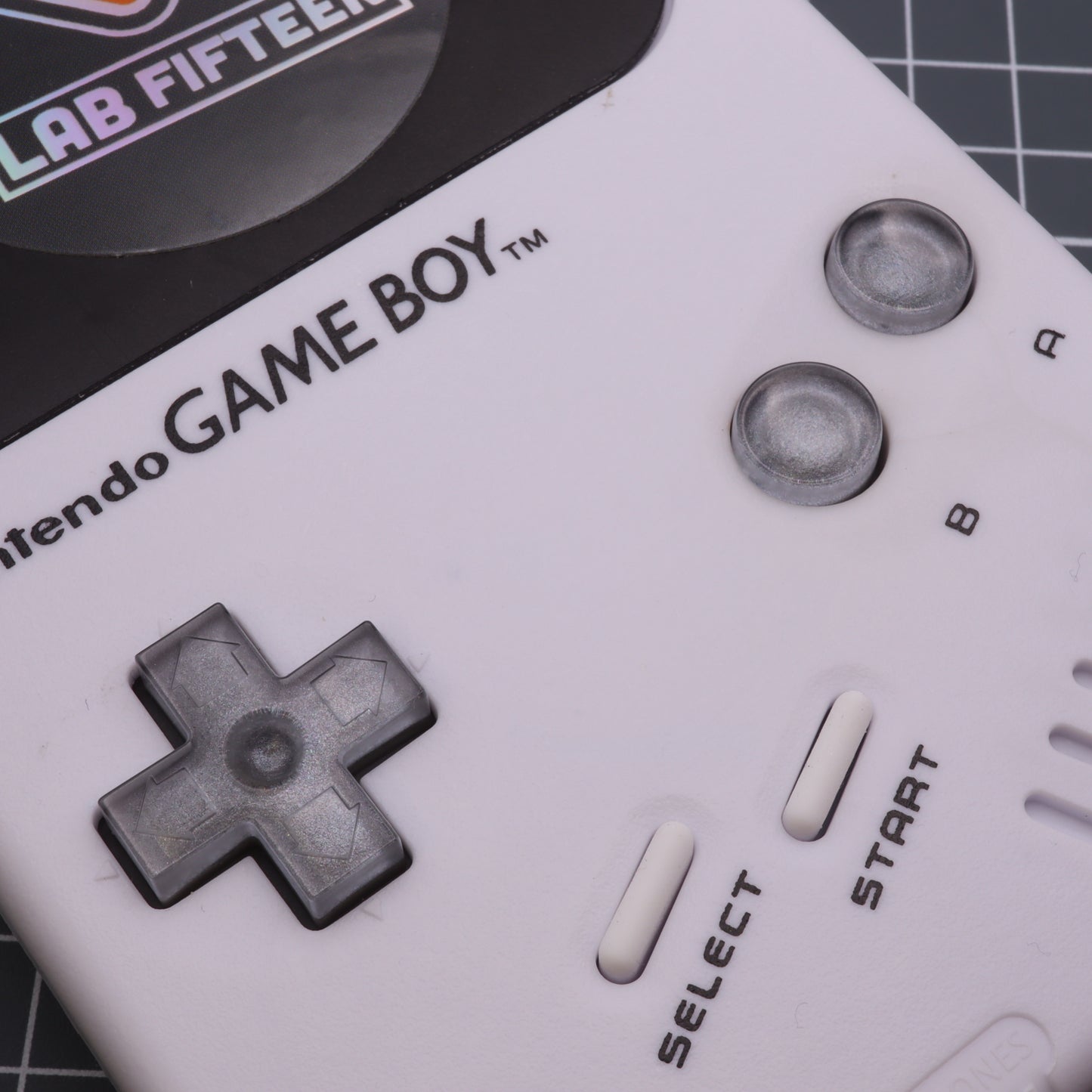 Nintendo NES - Custom Button - Metallic Silver