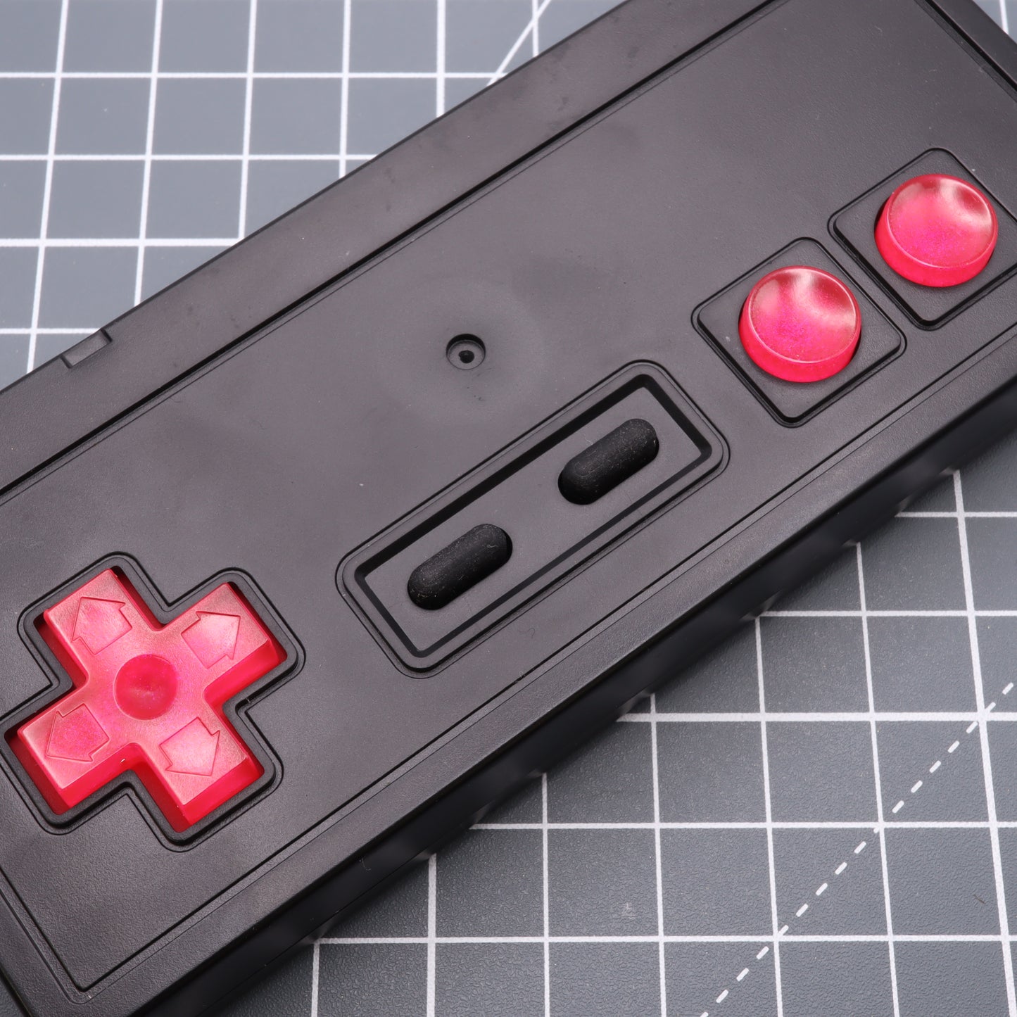 Nintendo NES - Custom Button - Raspberry Candy