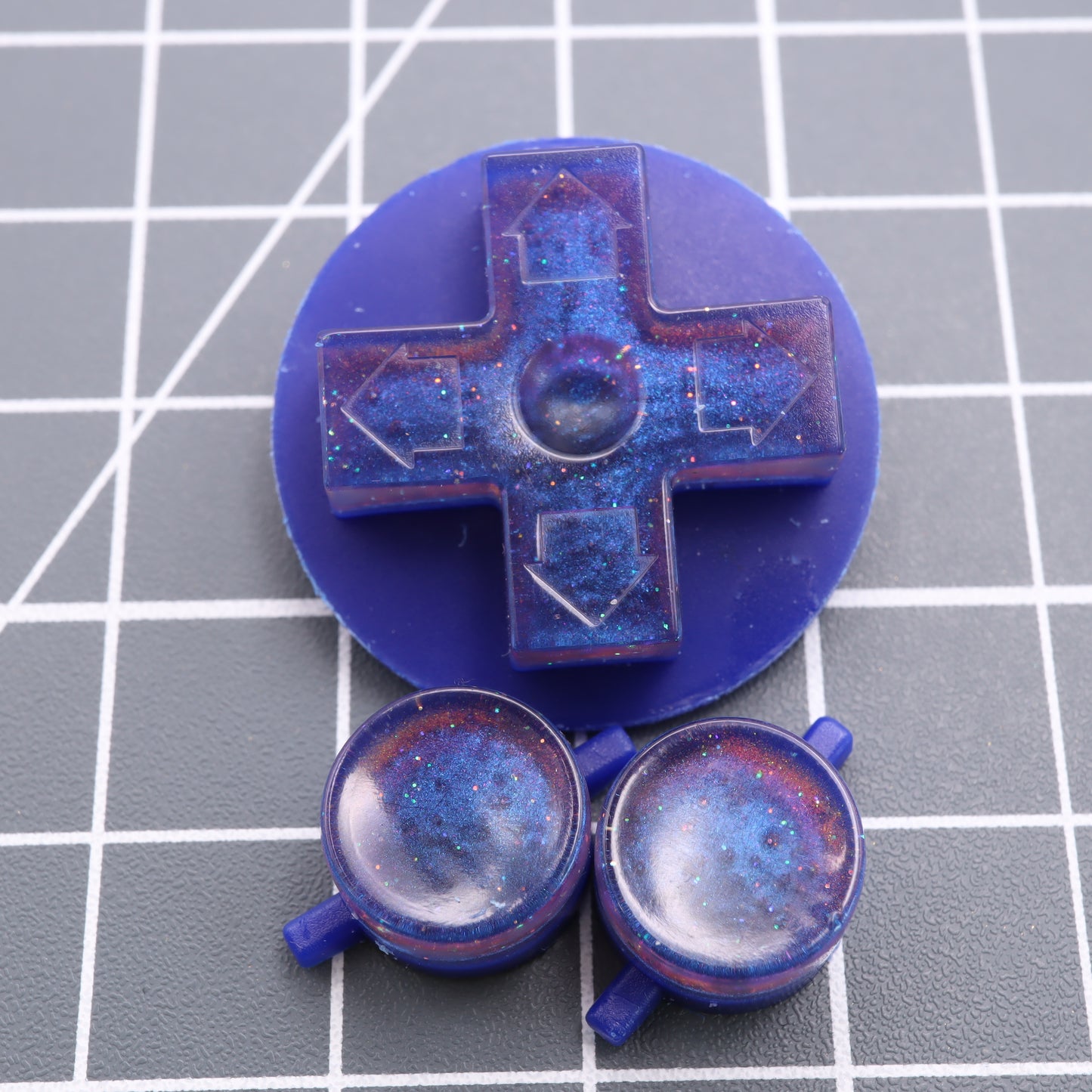 Nintendo NES - Custom Button - Cosmic Blue
