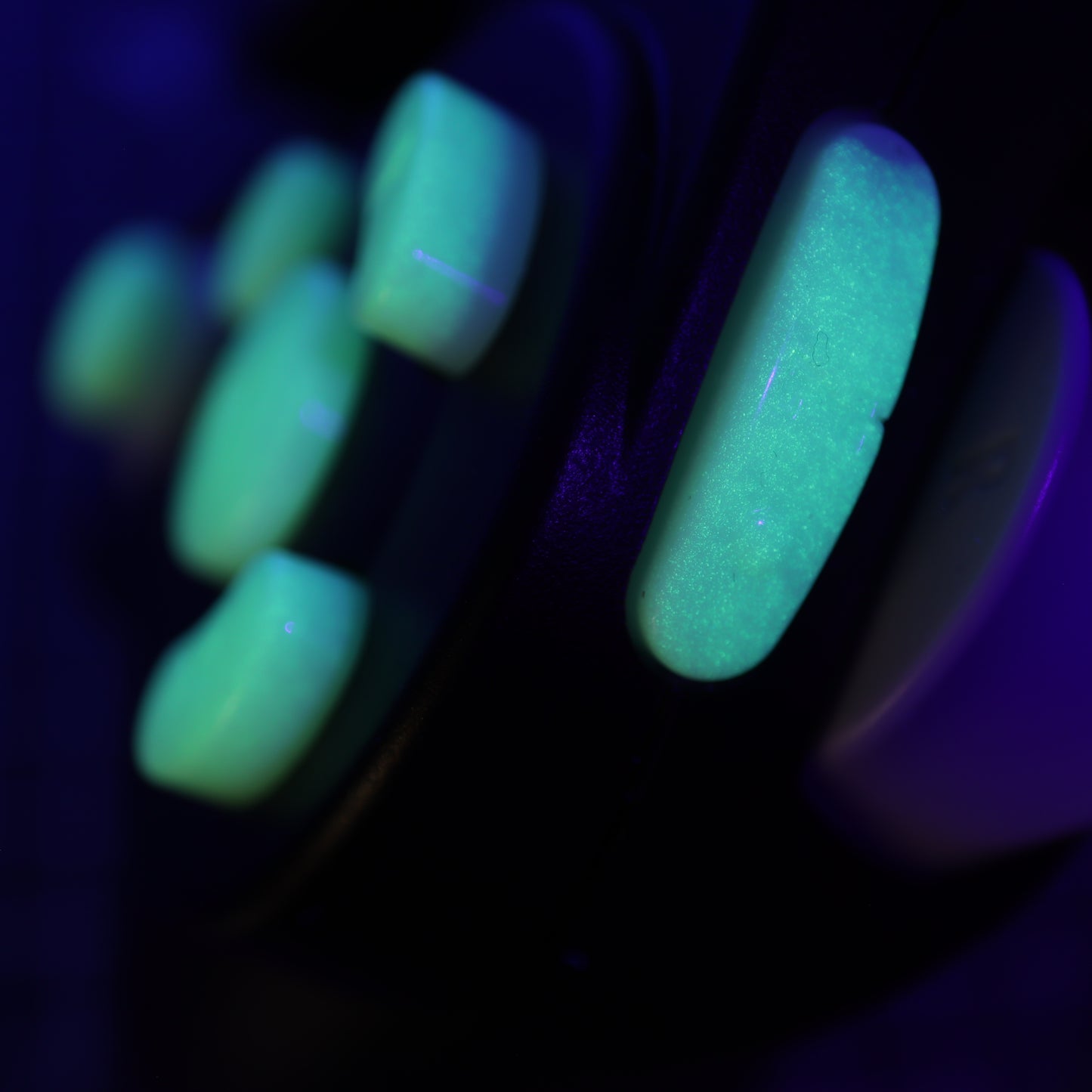 GameCube - Custom Button - GITD Green