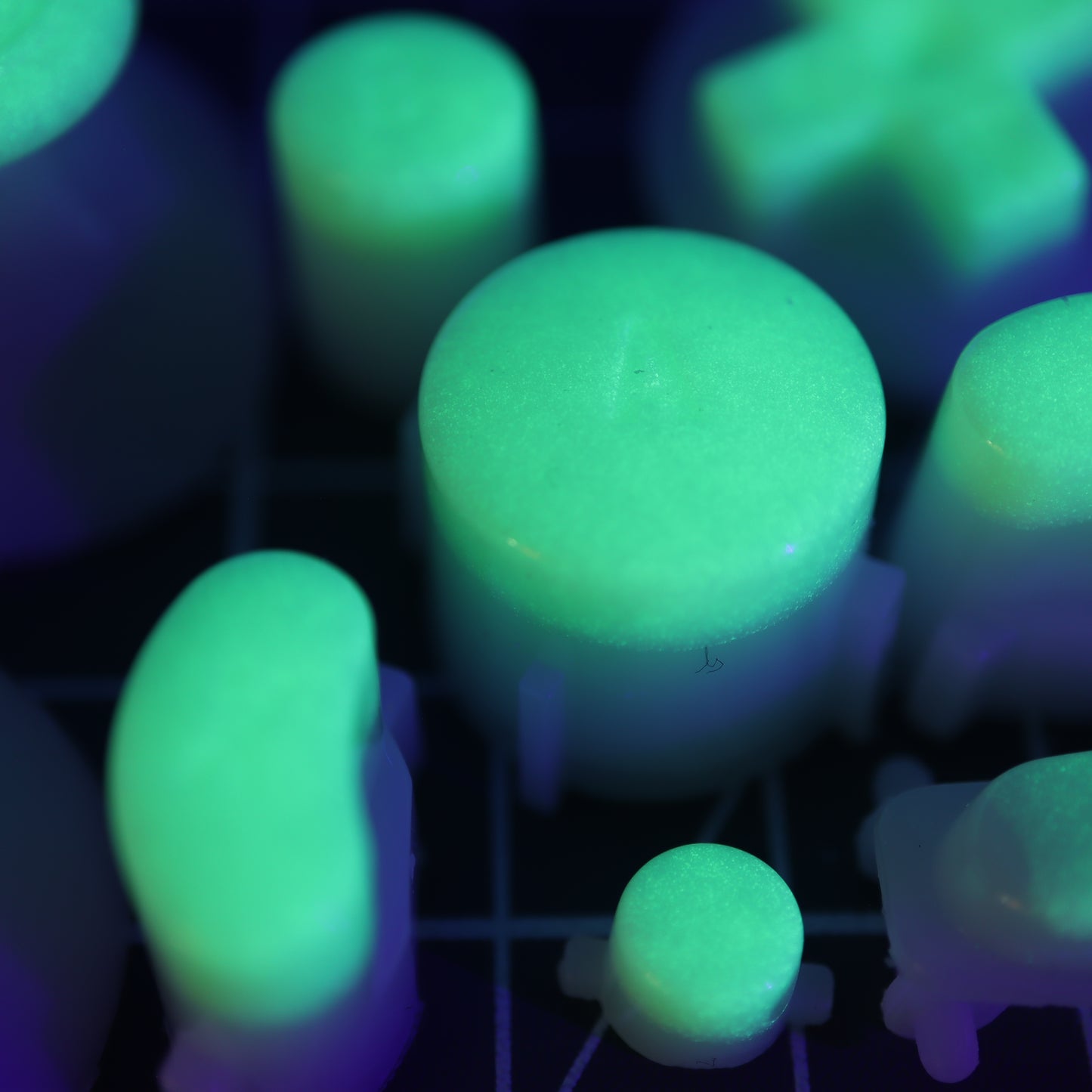 GameCube - Custom Button - GITD Green