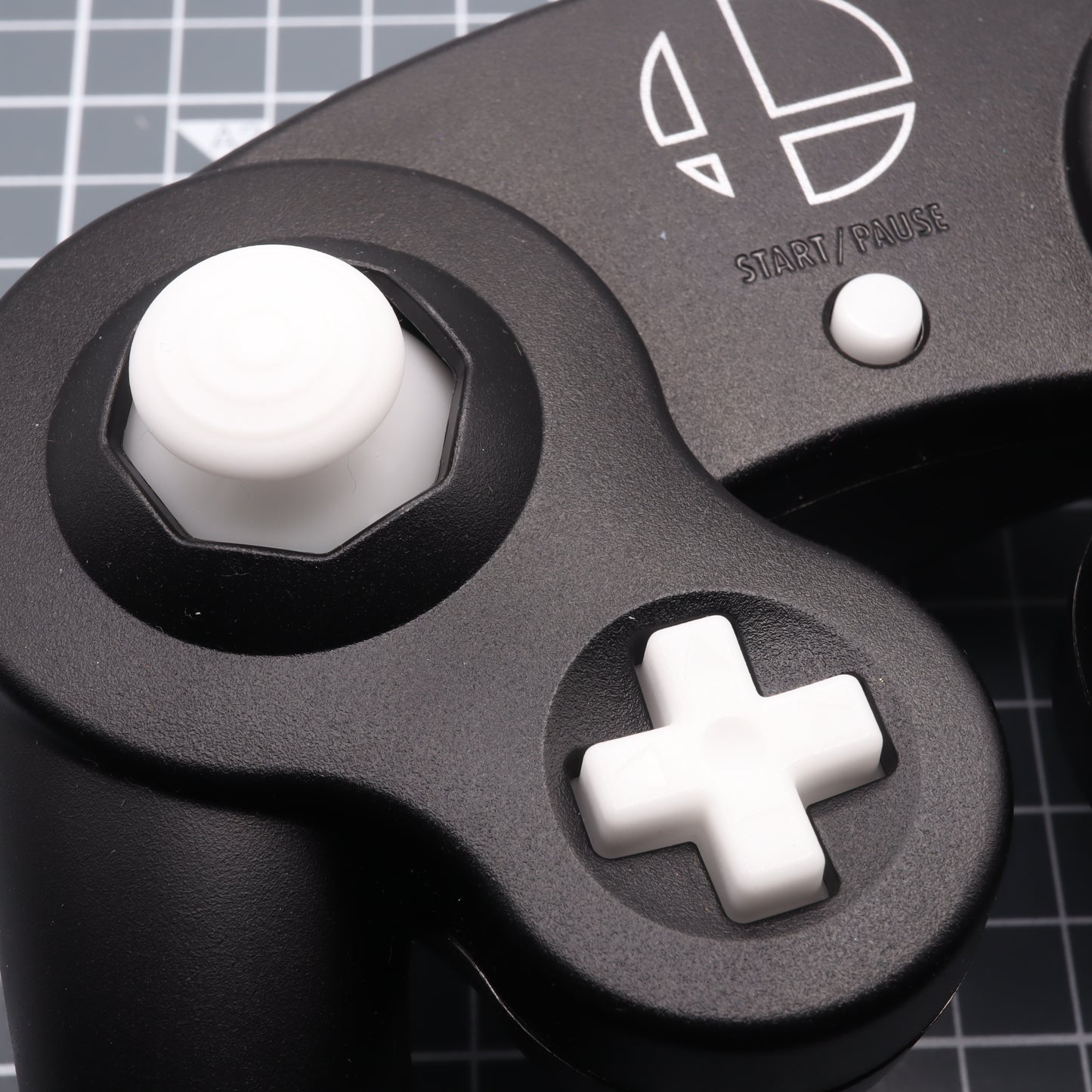 GameCube - Custom Button - GITD Blue