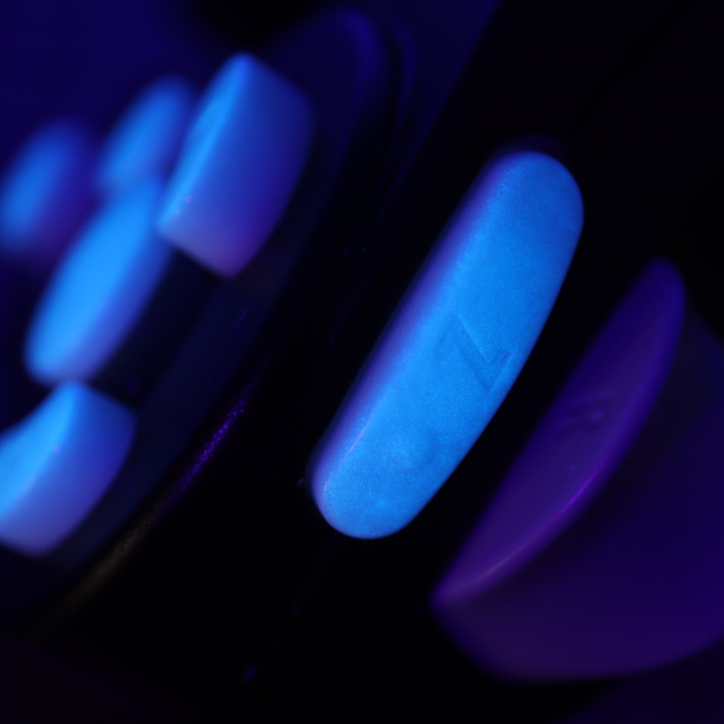 GameCube - Custom Button - GITD Blue
