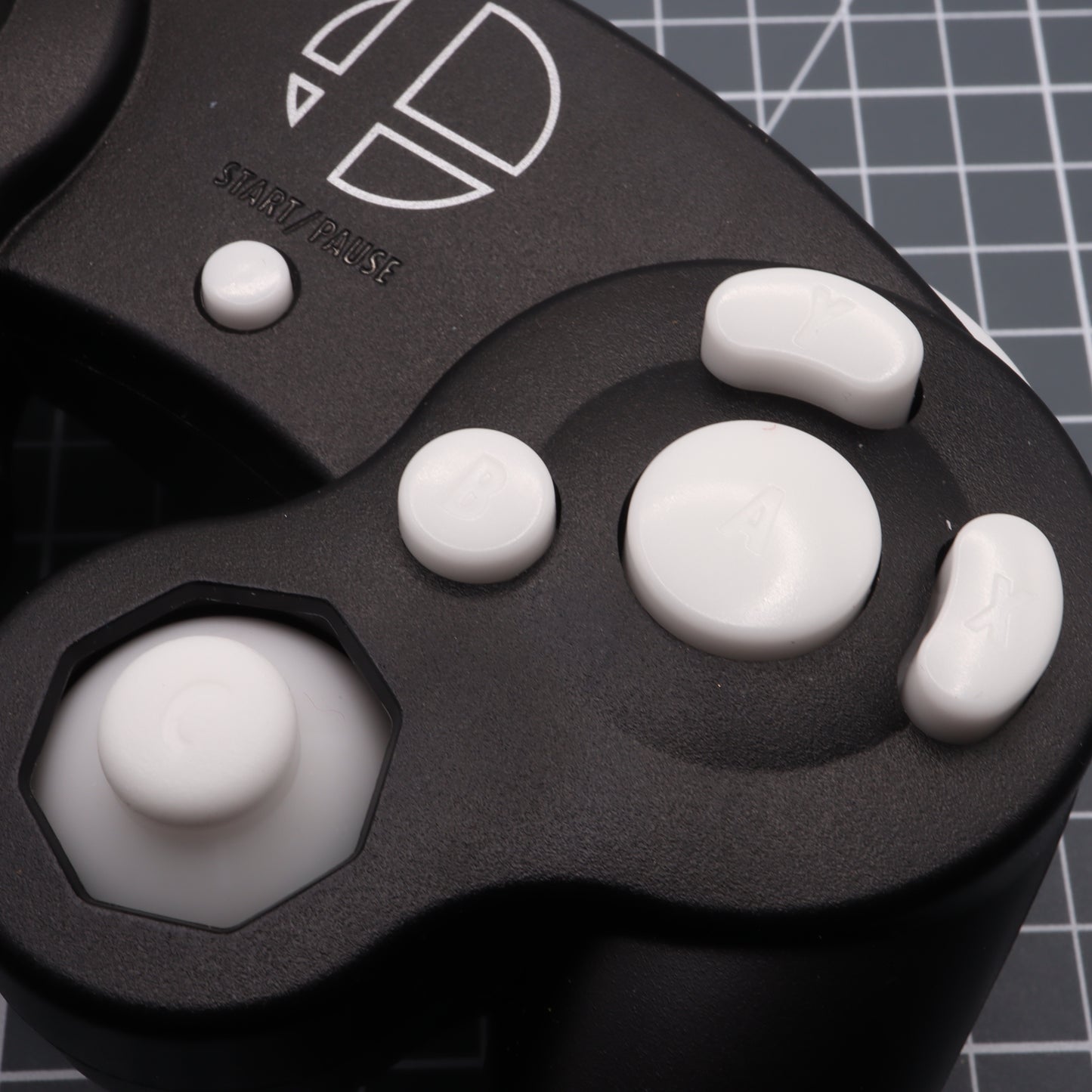 GameCube - Custom Button - GITD Blue
