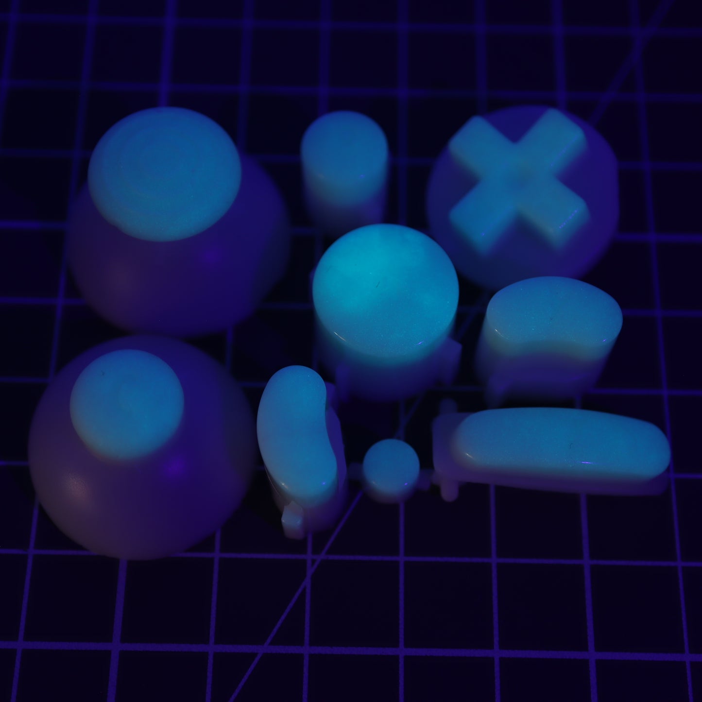 GameCube - Custom Button - GITD Aqua