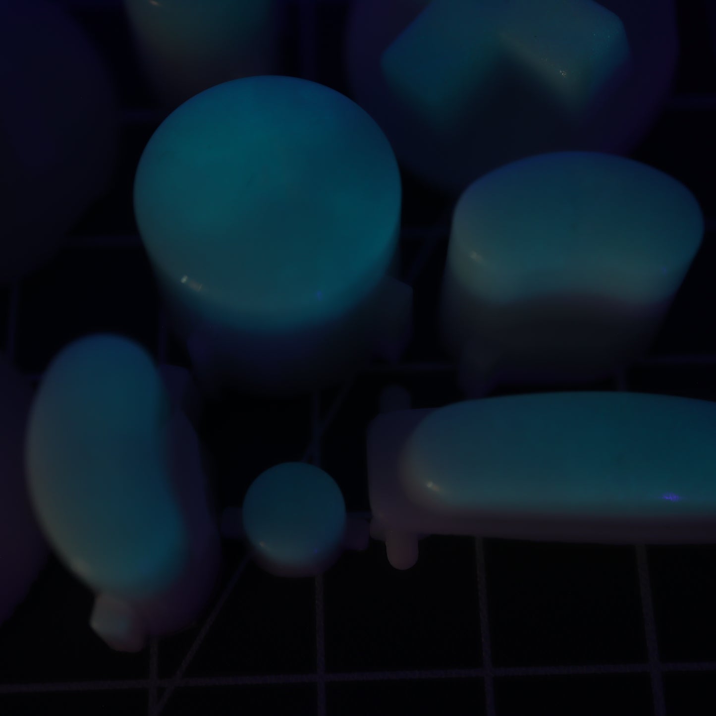 GameCube - Custom Button - GITD Aqua