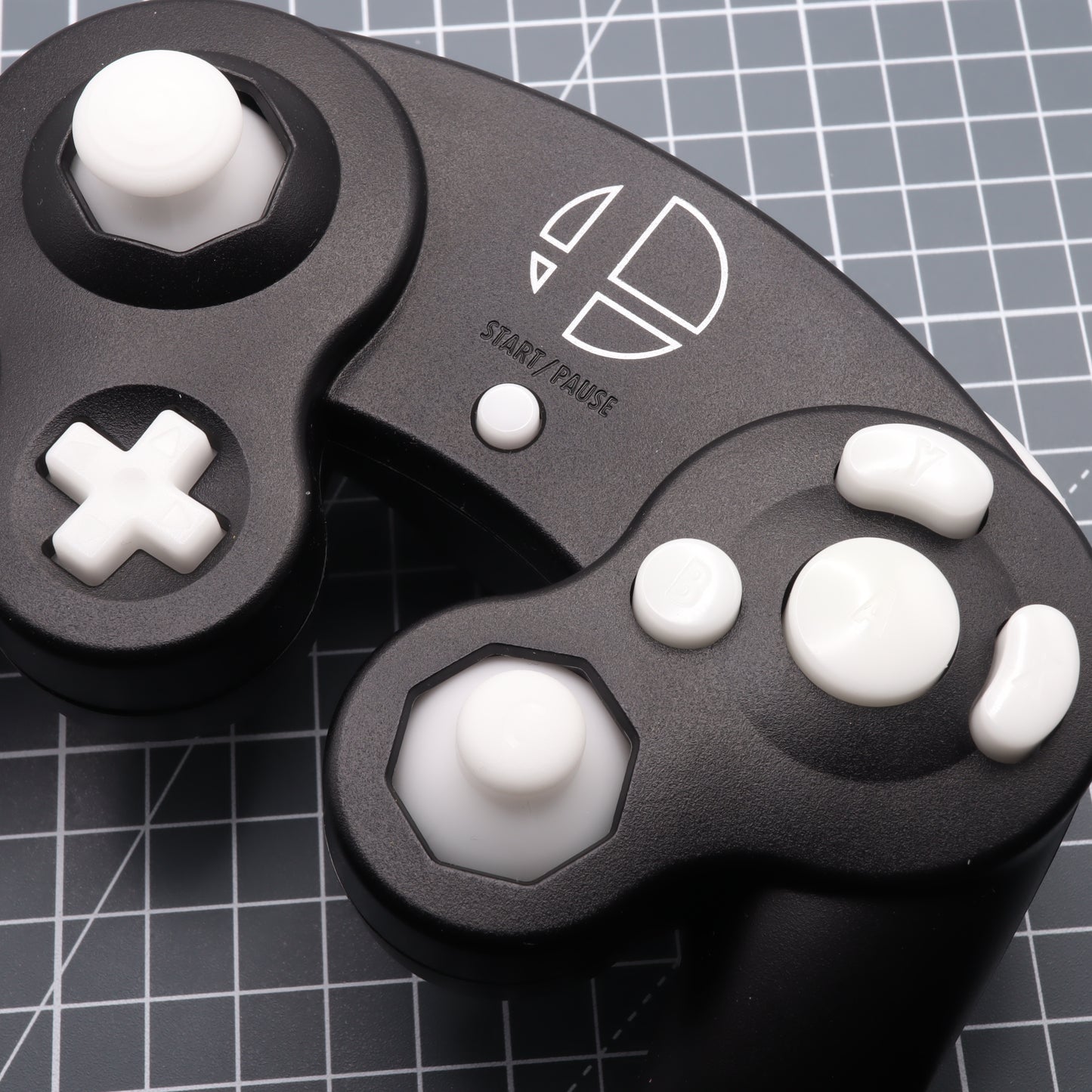GameCube - Custom Button - GITD Aqua
