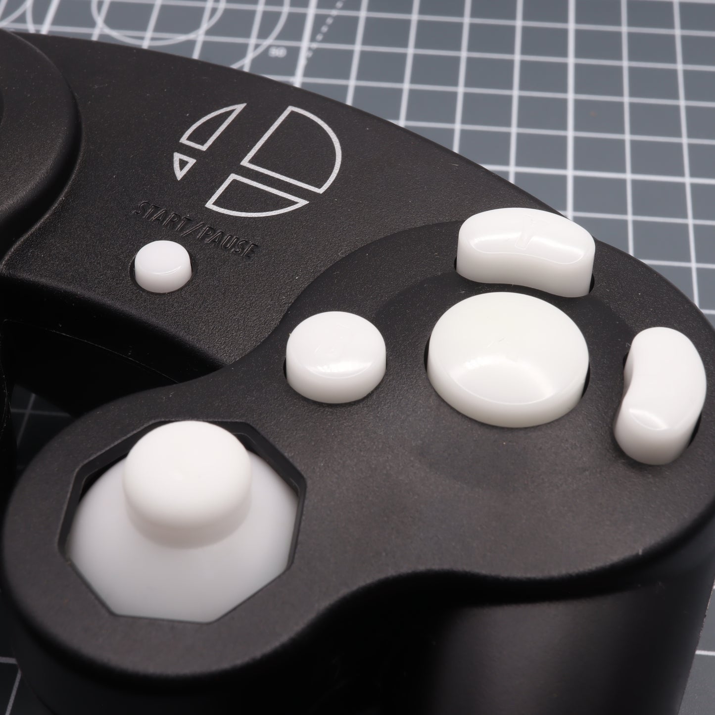 GameCube - Custom Button - GITD Aqua