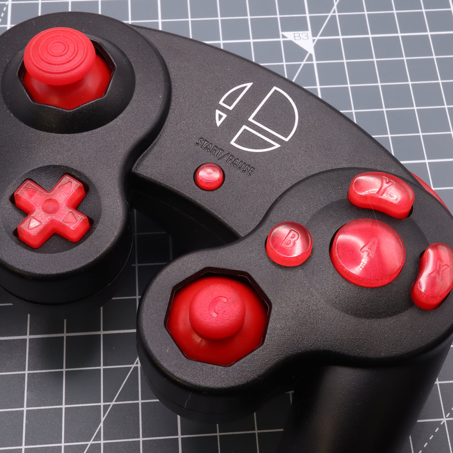 GameCube - Custom Button - Strawberry Candy