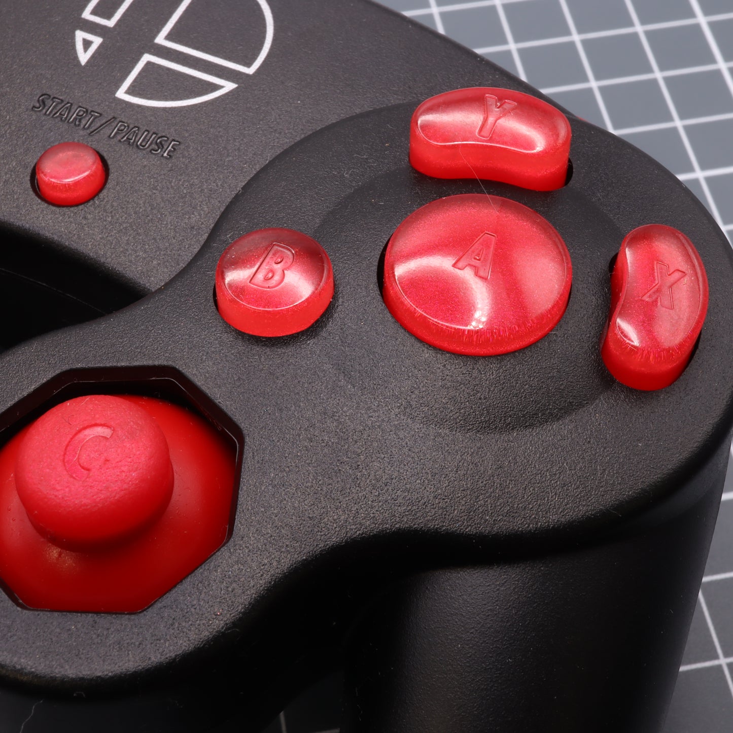 GameCube - Custom Button - Strawberry Candy