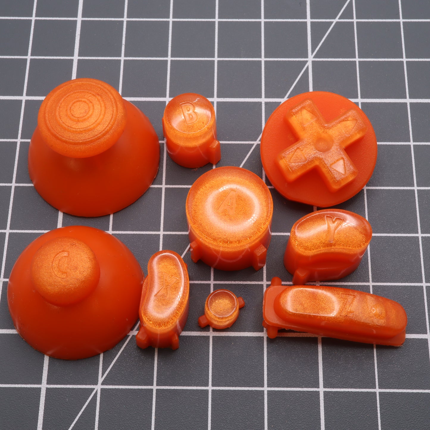 GameCube - Custom Button - Orange Candy