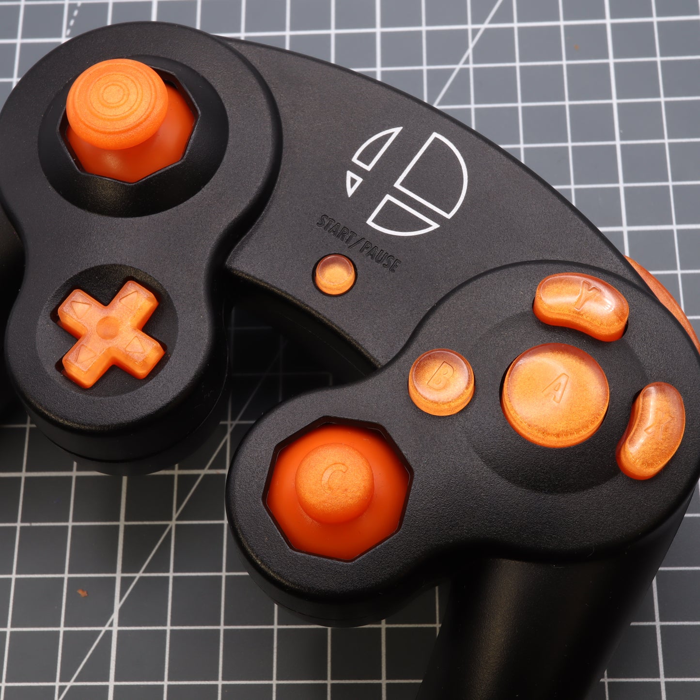GameCube - Custom Button - Orange Candy