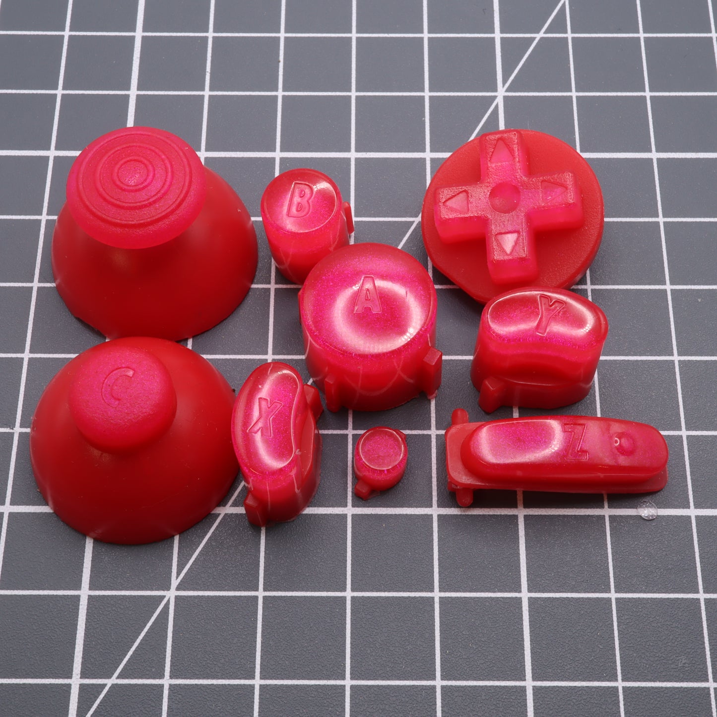 GameCube - Custom Button - Raspberry Candy