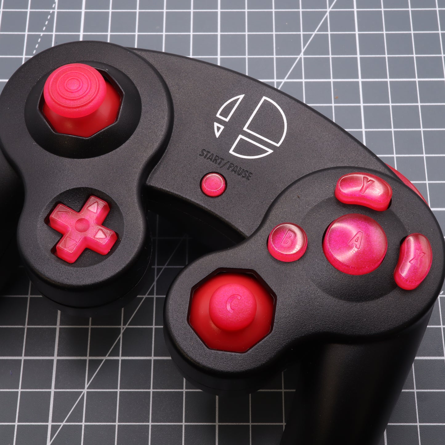GameCube - Custom Button - Raspberry Candy