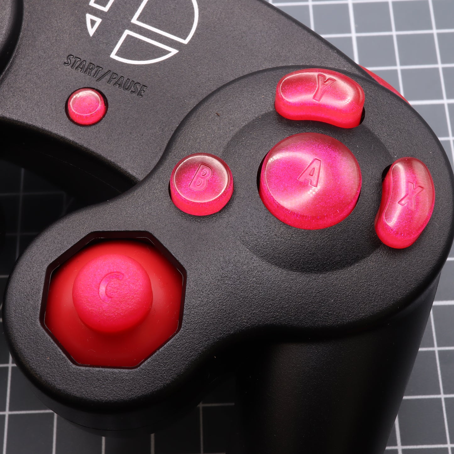 GameCube - Custom Button - Raspberry Candy