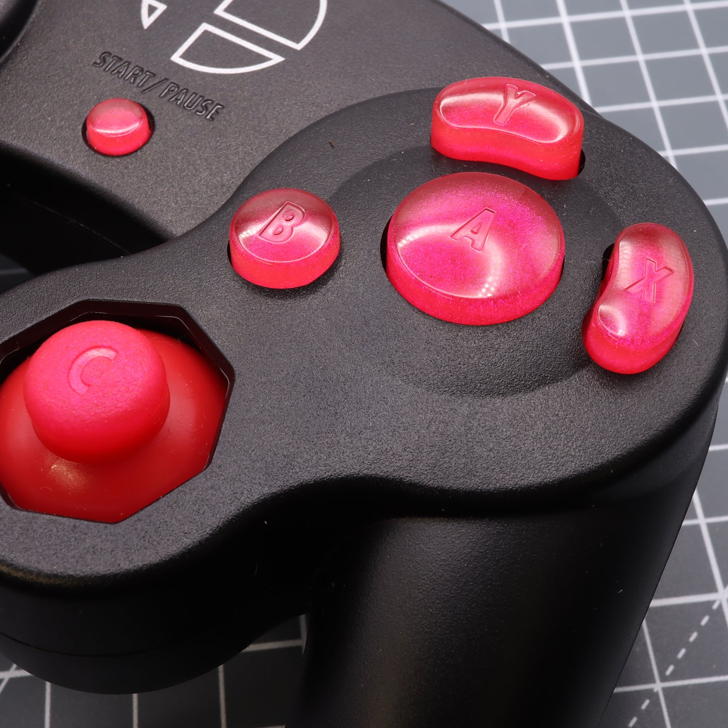 GameCube - Custom Button - Raspberry Candy