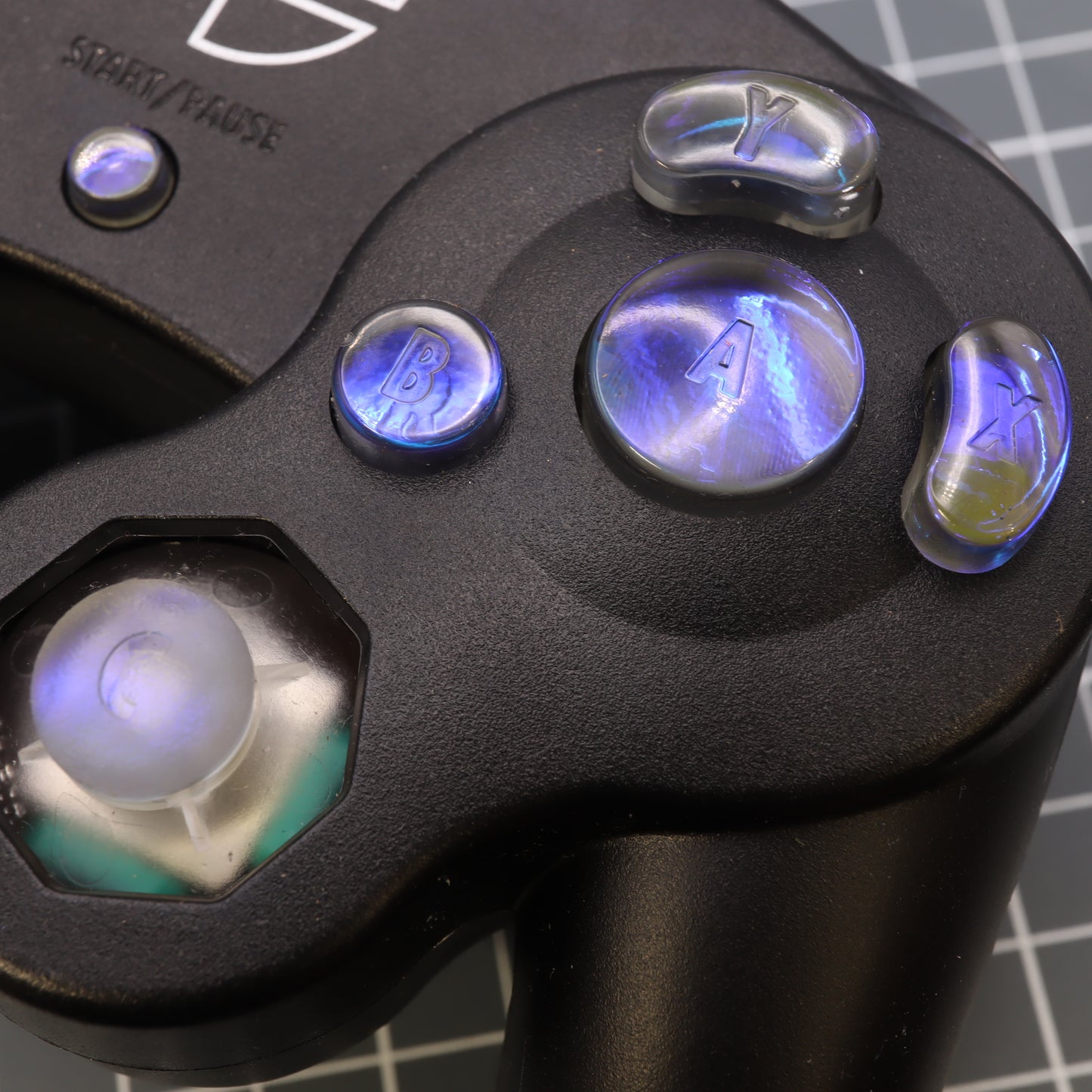 GameCube - Custom Button - Midnight Opal