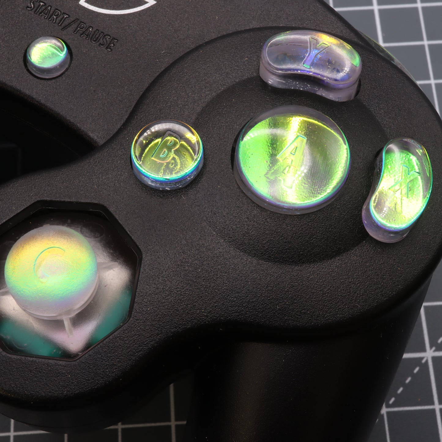 GameCube - Custom Button - Sunset Opal