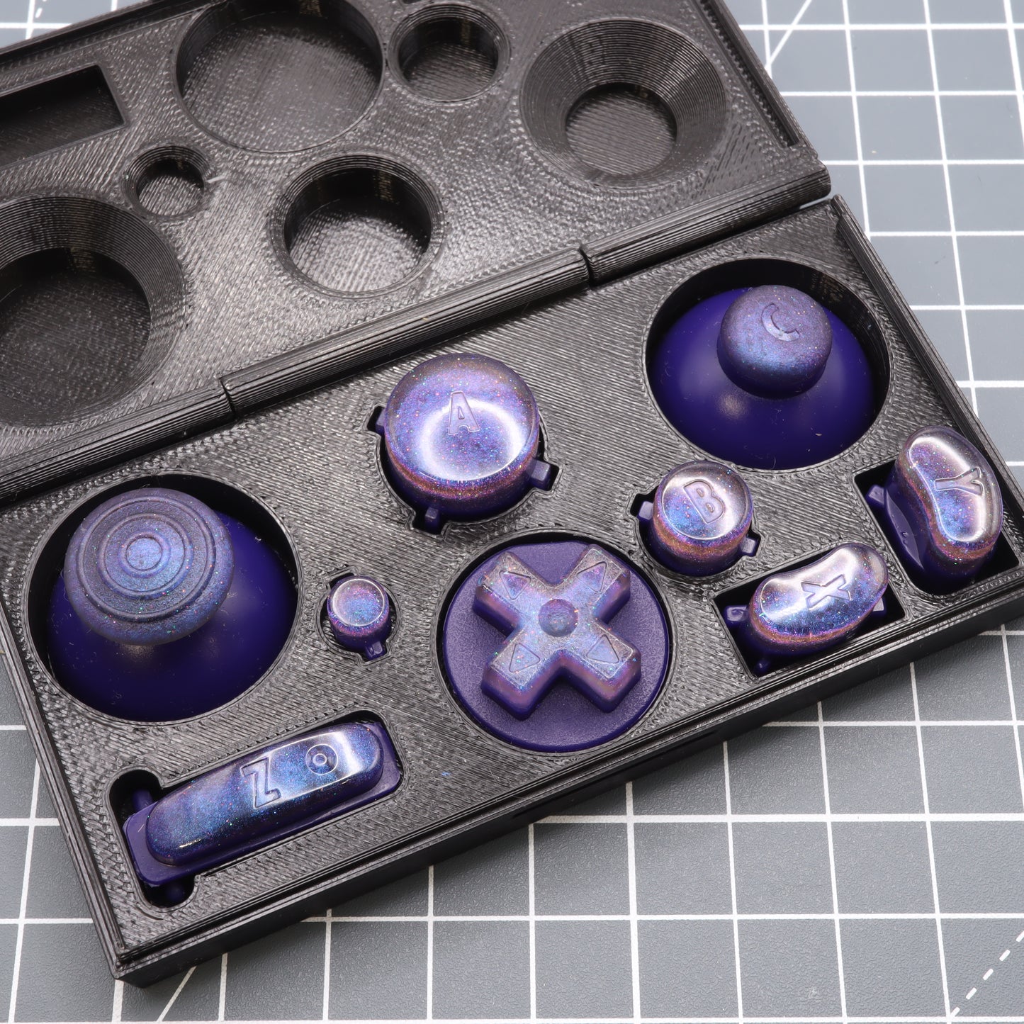 GameCube - Custom Button - Cosmic Purple