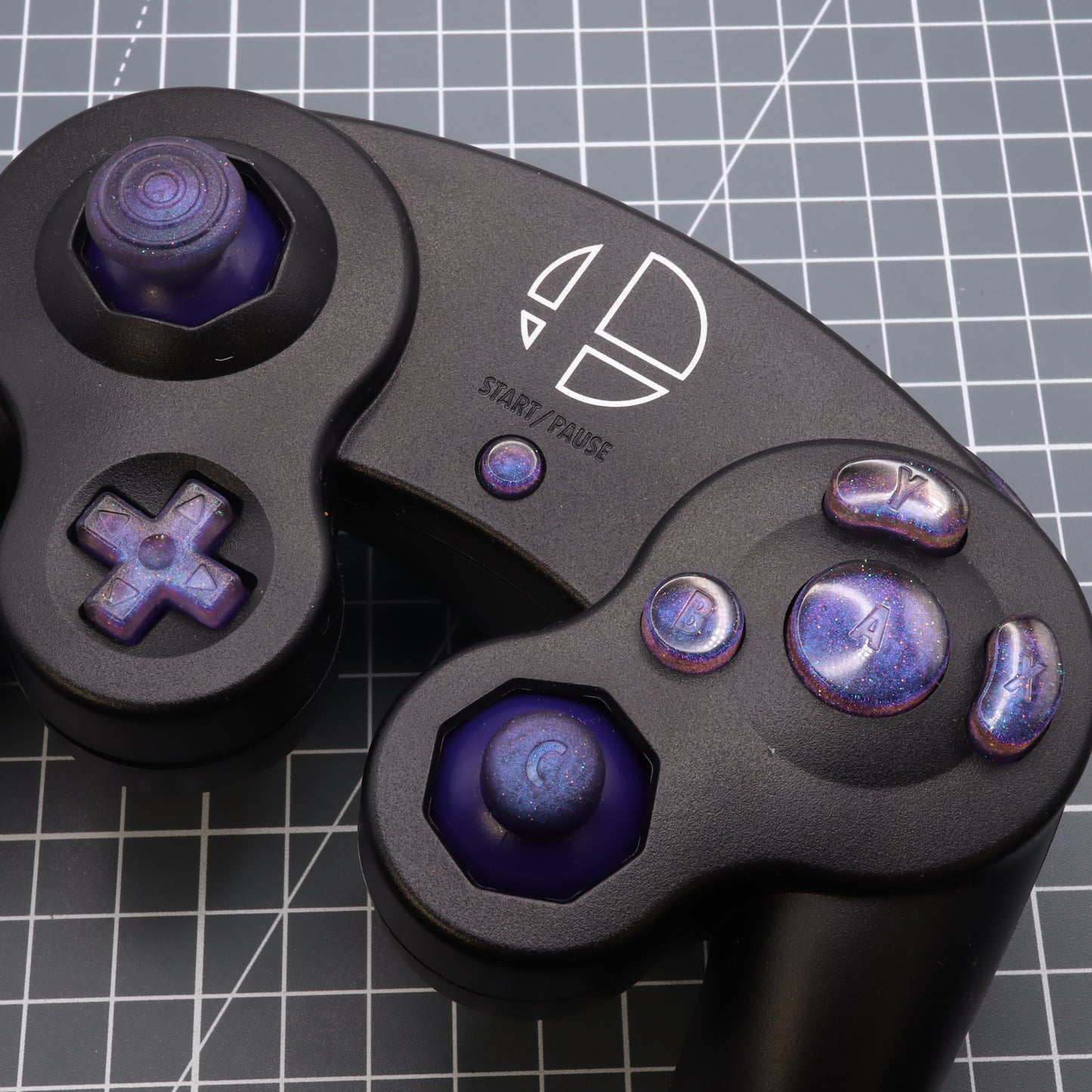 GameCube - Custom Button - Cosmic Purple