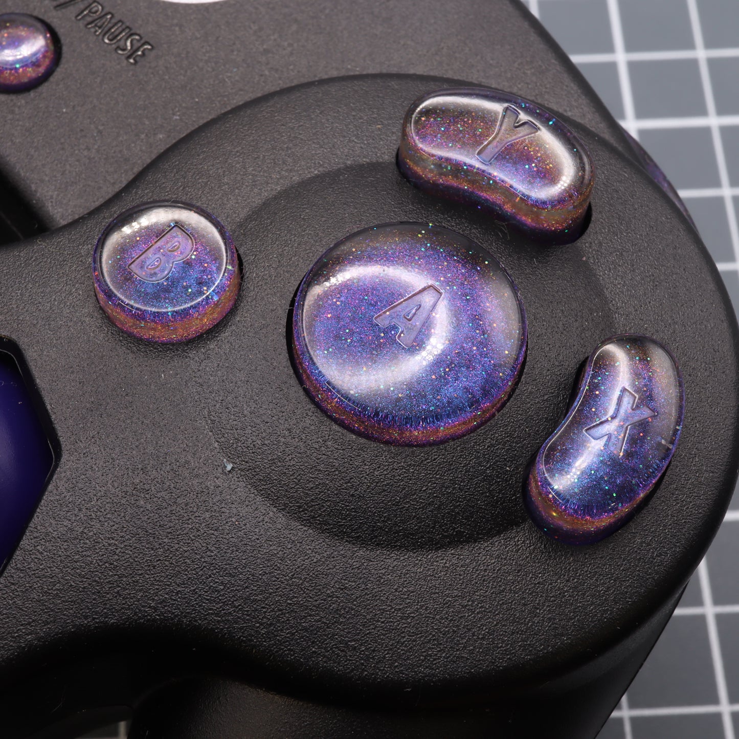 GameCube - Custom Button - Cosmic Purple