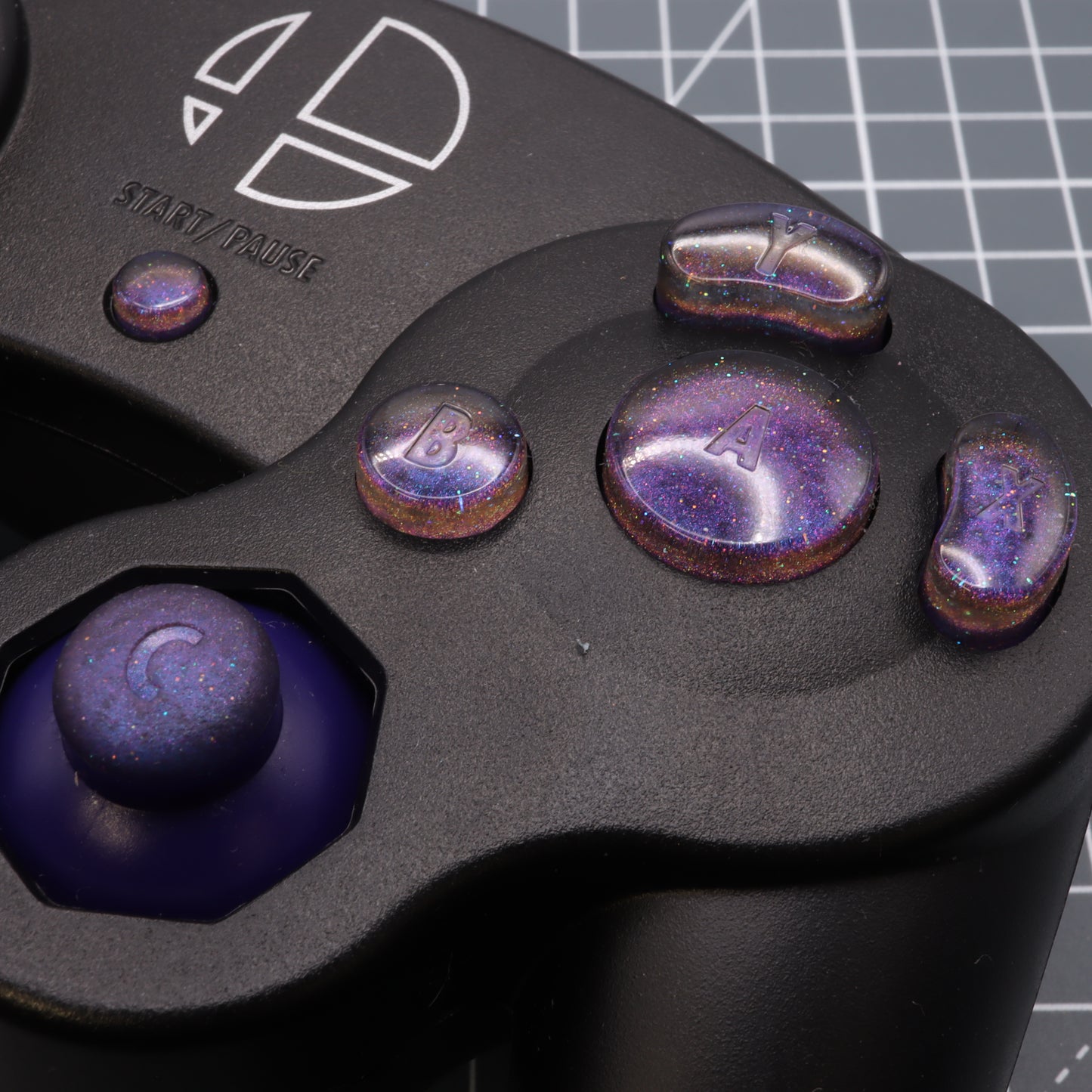 GameCube - Custom Button - Cosmic Purple