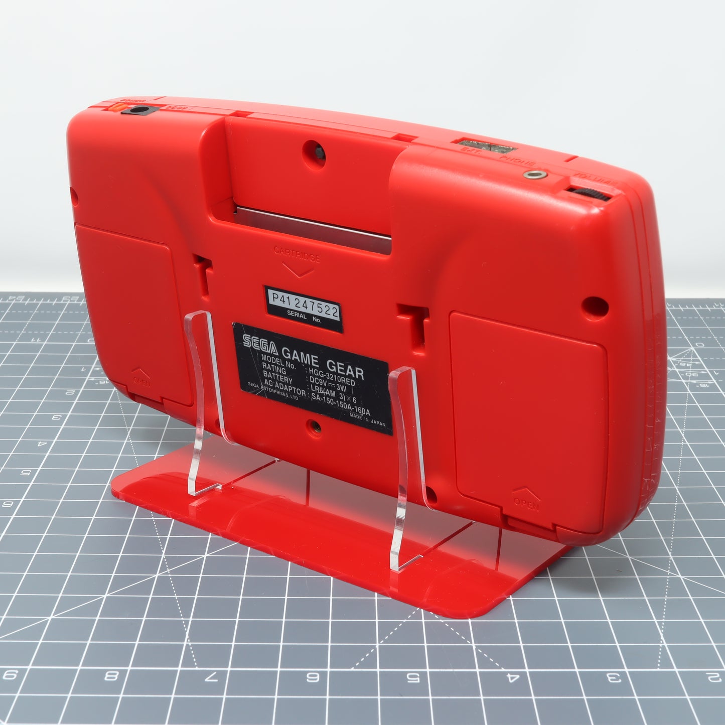 Sega Game Gear Acrylic Console Stand Red