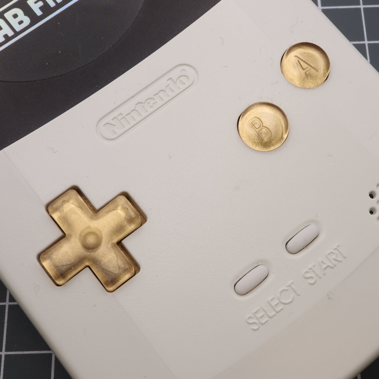 Game Boy Color - Custom Button - Metallic Gold