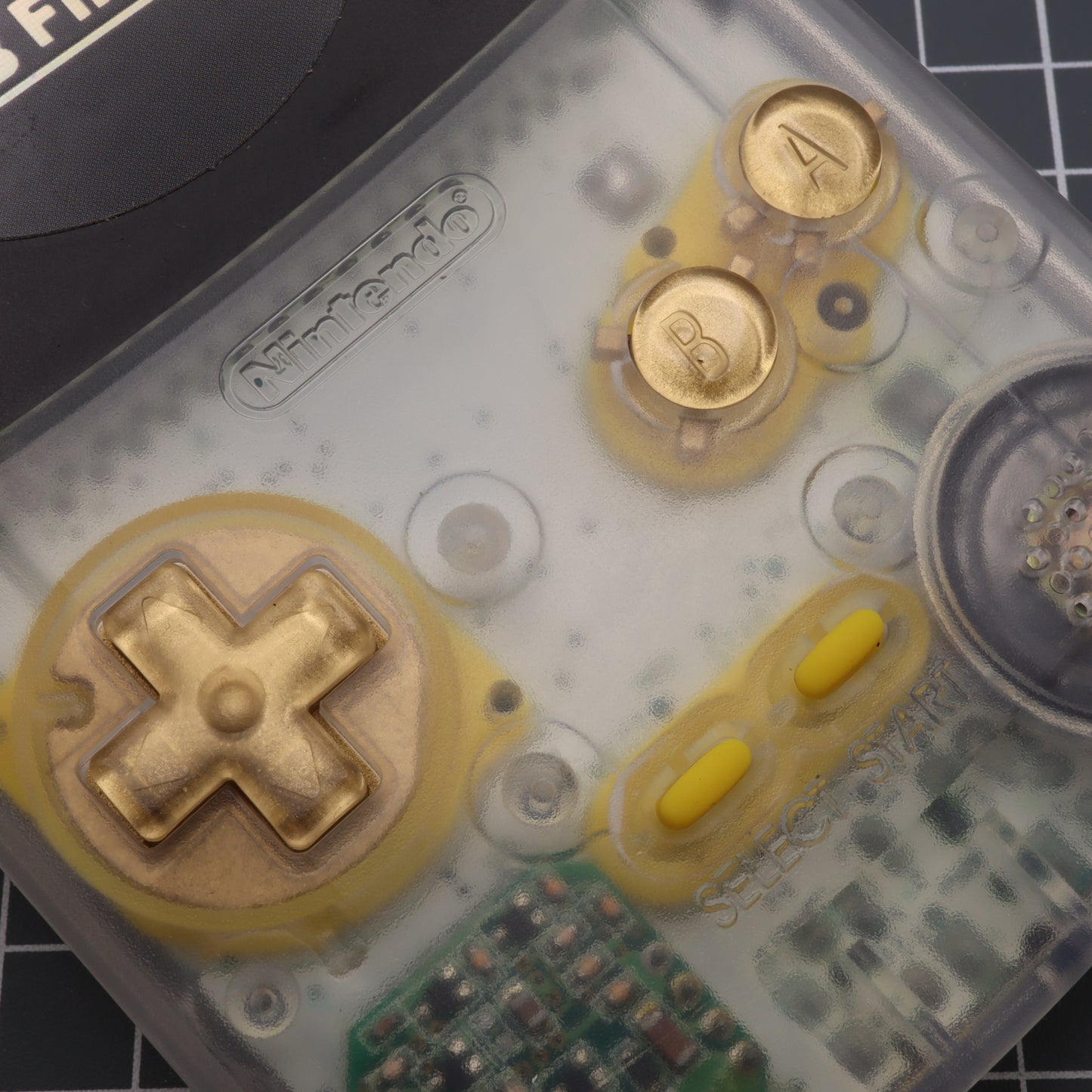 Game Boy Color - Custom Button - Metallic Gold