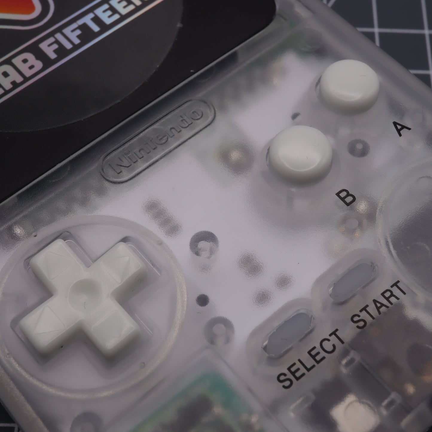 Game Boy Pocket - Custom Button - GITD Green