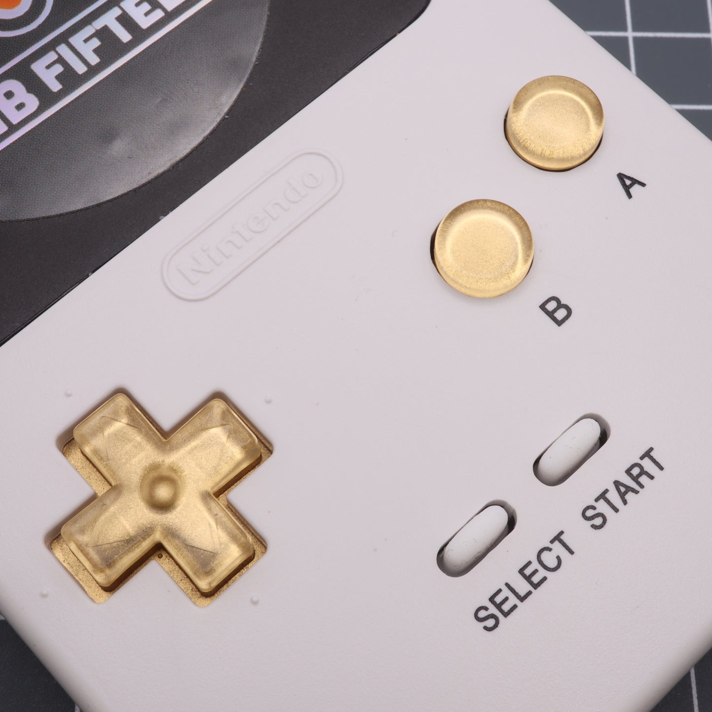 Game Boy Pocket - Custom Button - Metallic Gold
