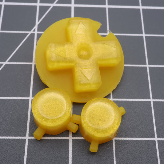 Game Boy Pocket - Custom Button - Lemon Candy