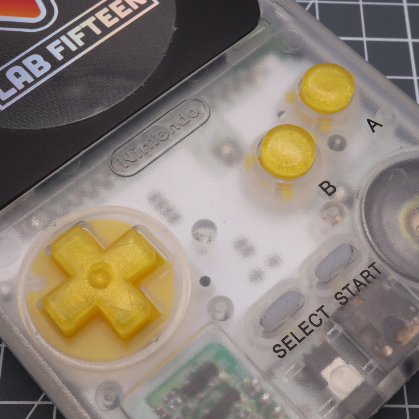 Game Boy Pocket - Custom Button - Lemon Candy