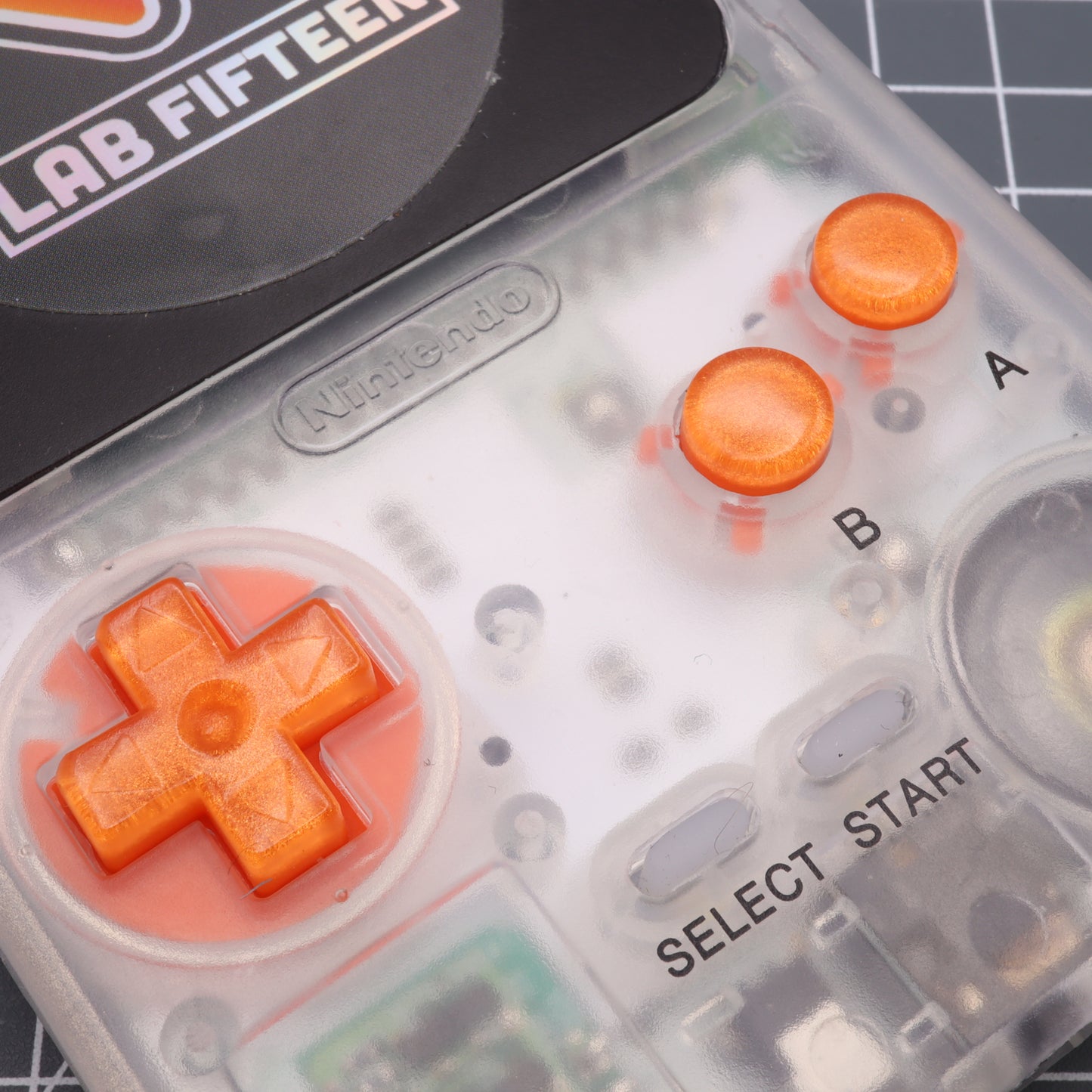 Game Boy Pocket - Custom Button - Orange Candy