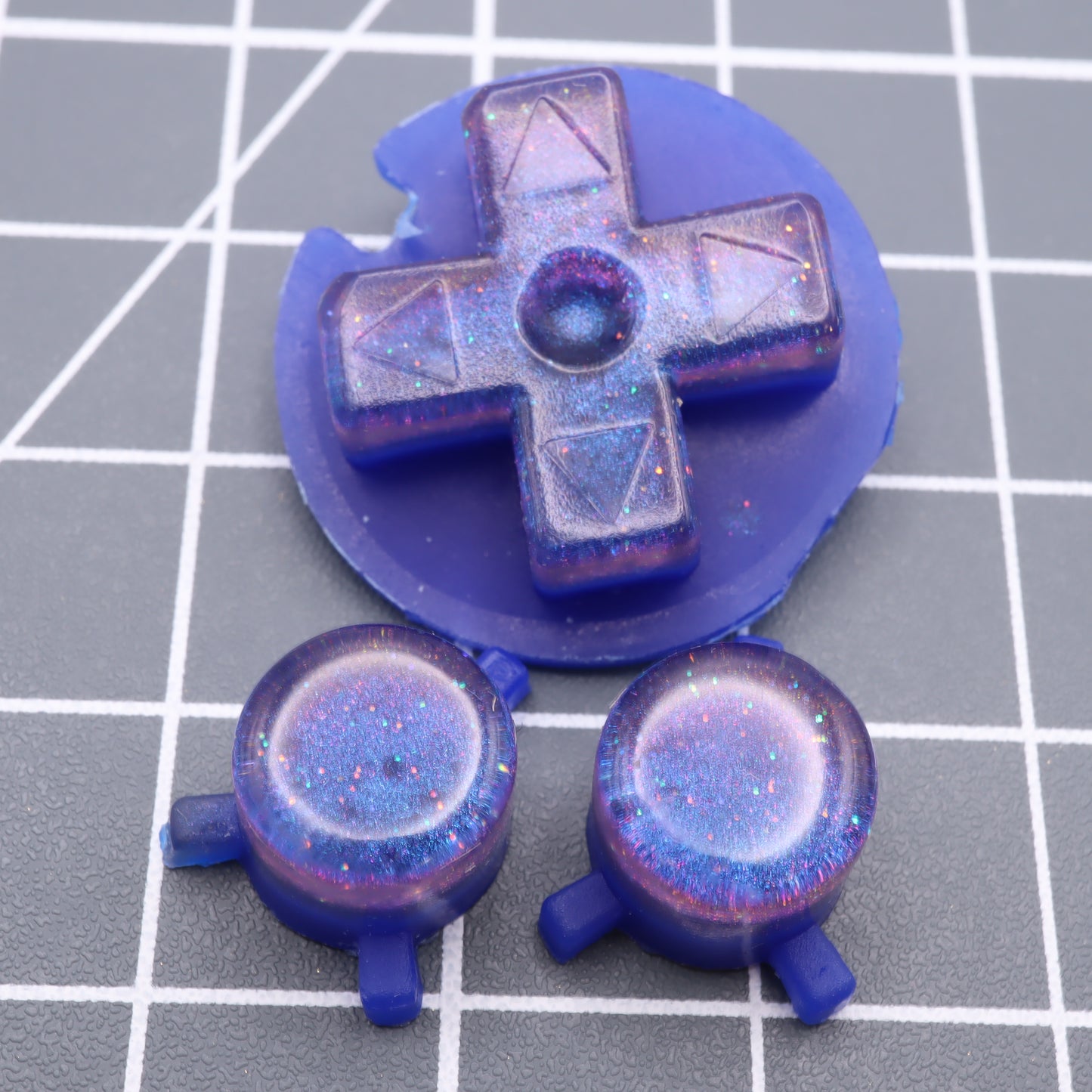 Game Boy Pocket - Custom Button - Cosmic Blue