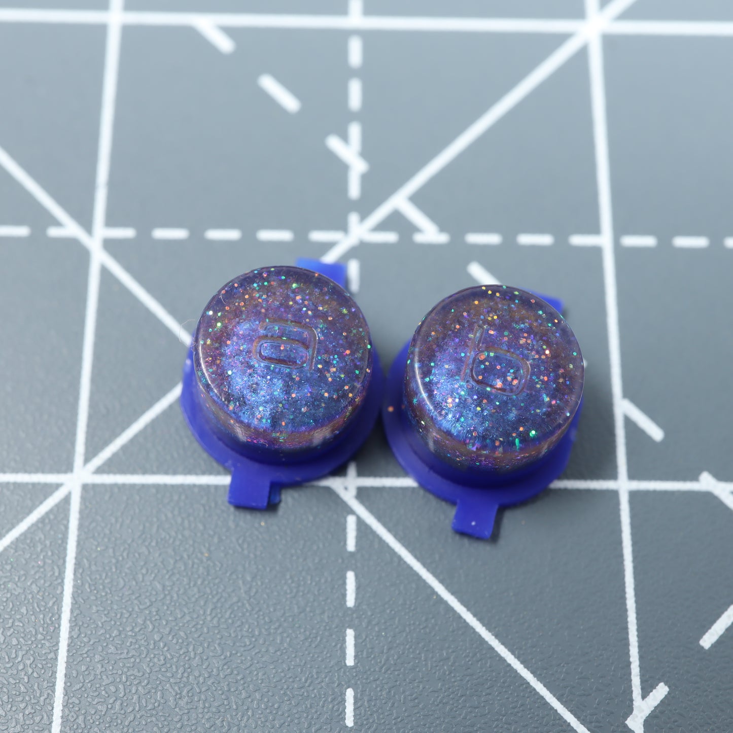 Game Boy Micro - Custom Buttons - Cosmic Blue