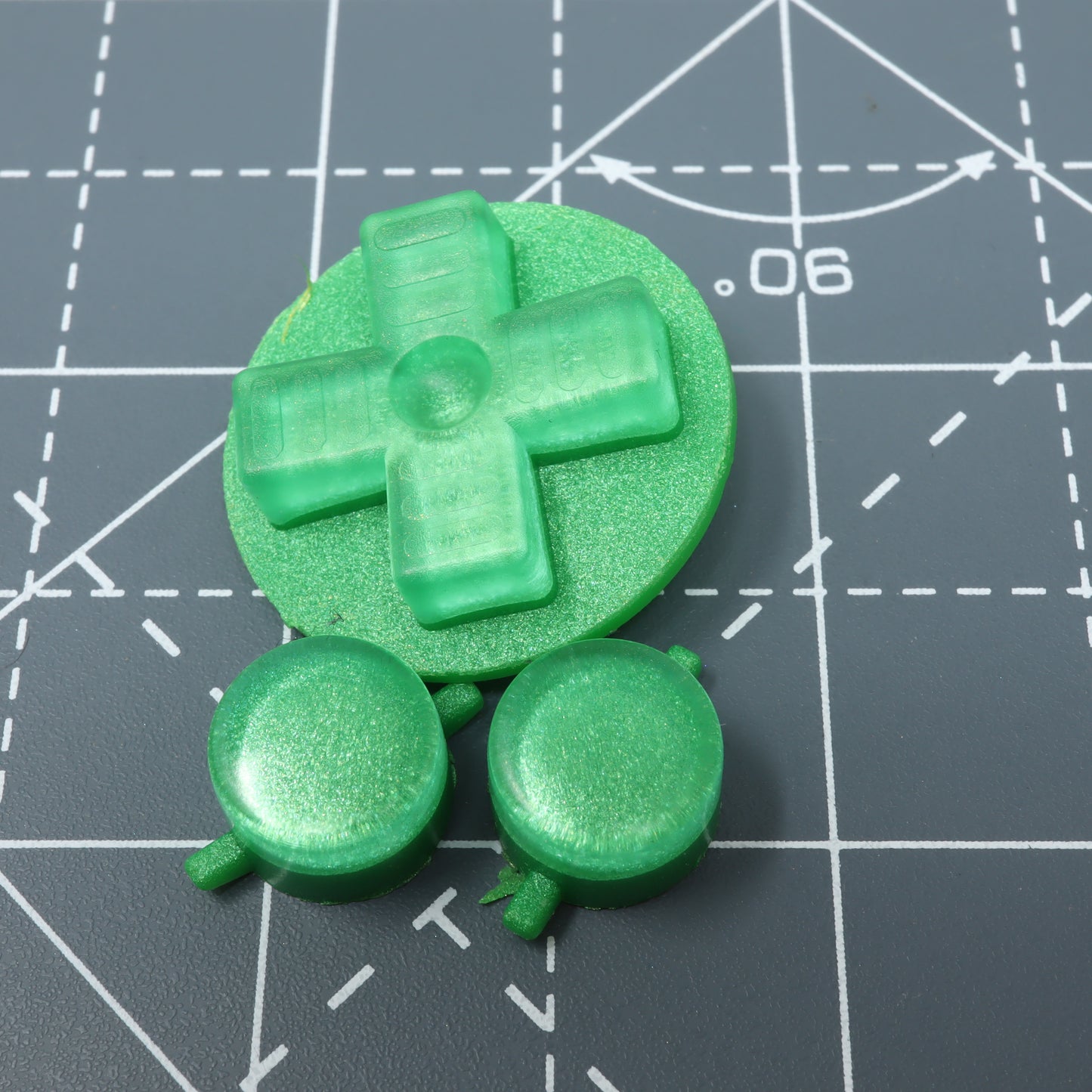 Game Boy DMG - Custom Button - Lime Candy
