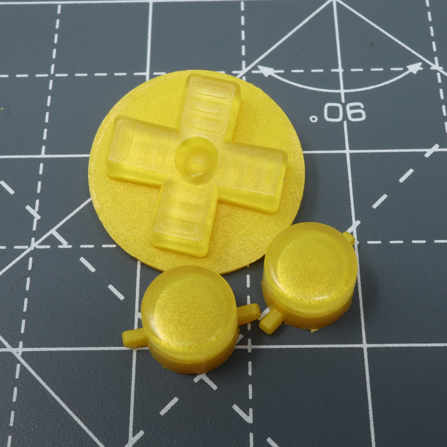 Game Boy DMG - Custom Button - Lemon Candy