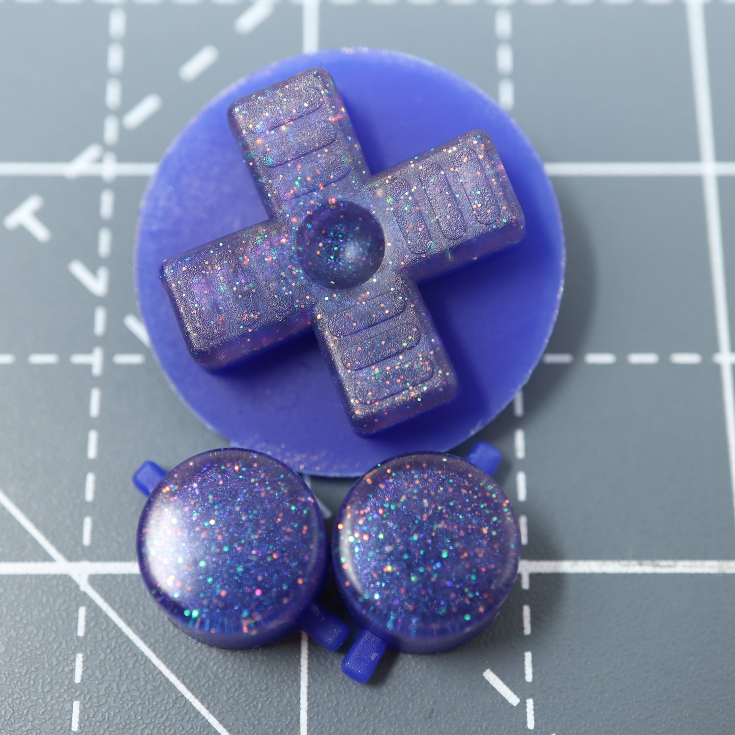 Game Boy DMG - Custom Button - Cosmic Blue