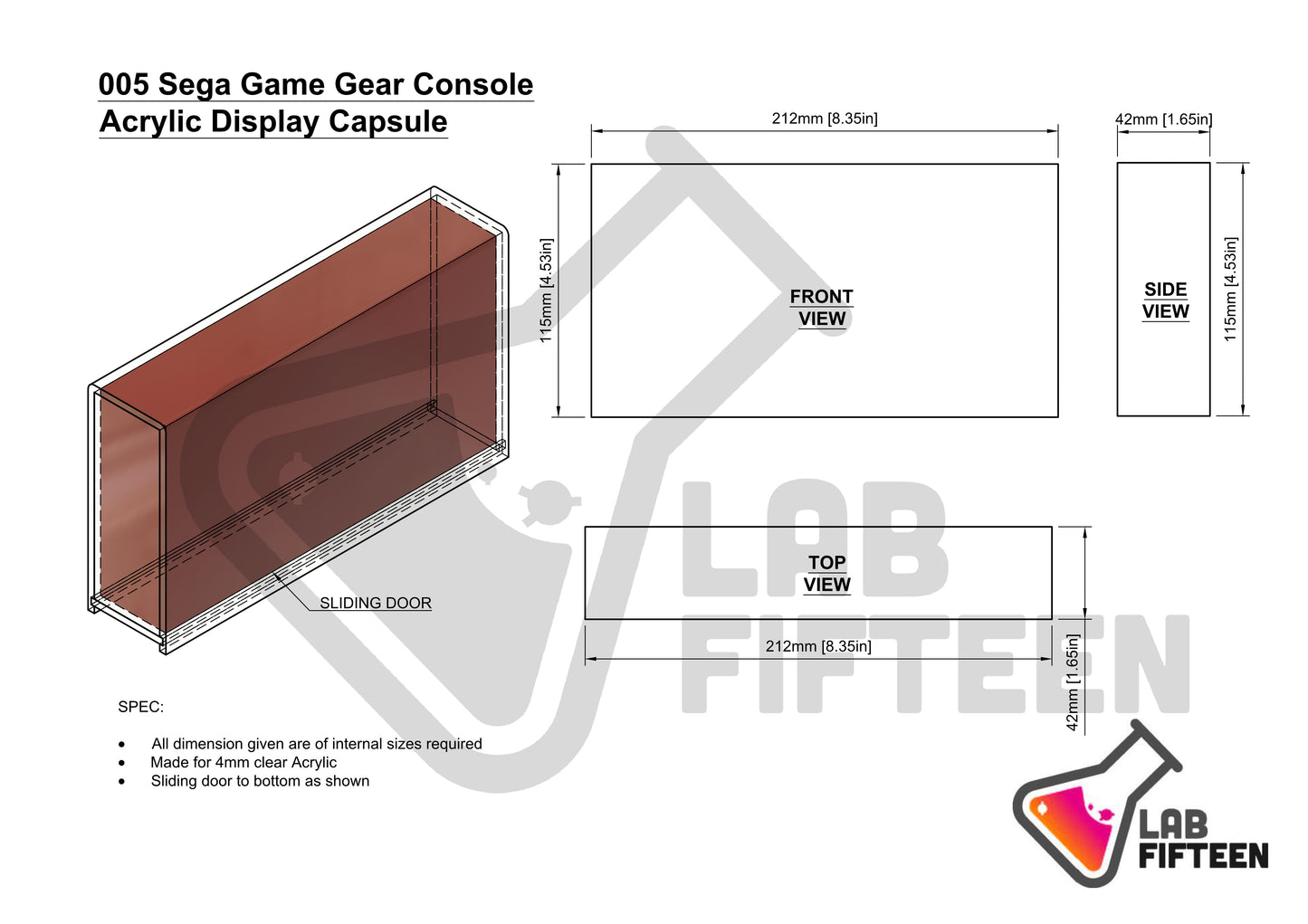 Sega Game Gear - Display Capsule