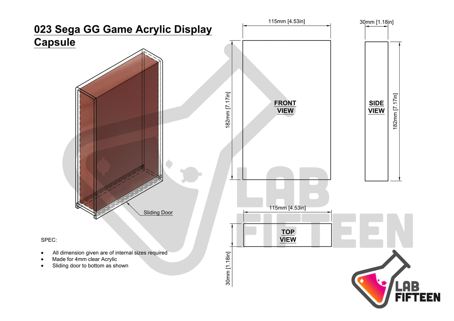 Sega Game Gear - Boxed Game - Display Capsule