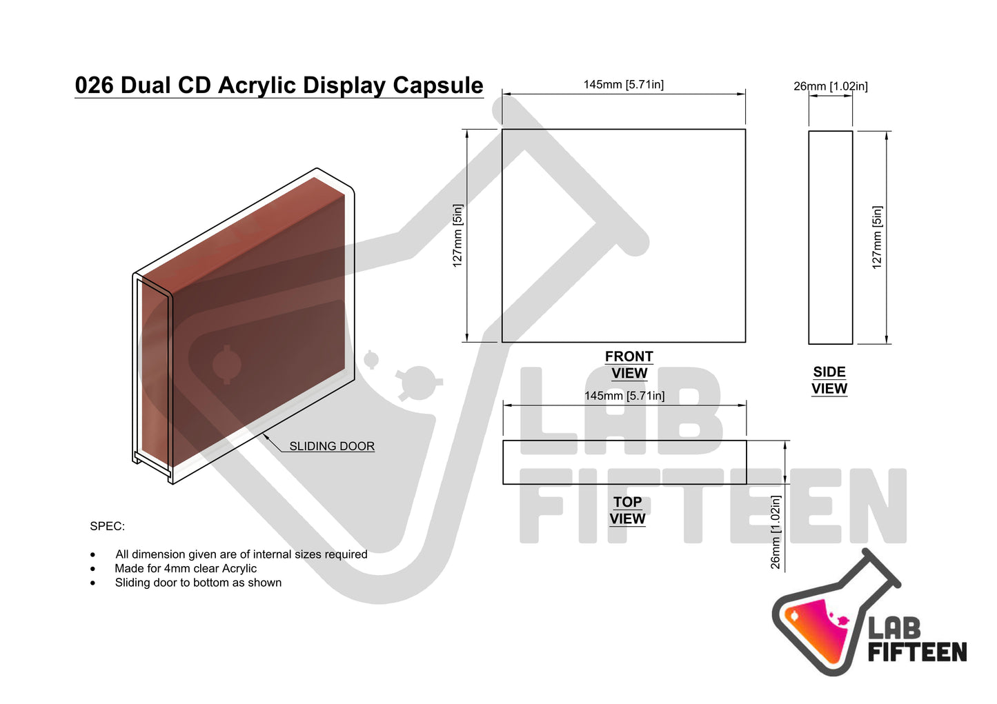 Dual CD Case - Display Capsule